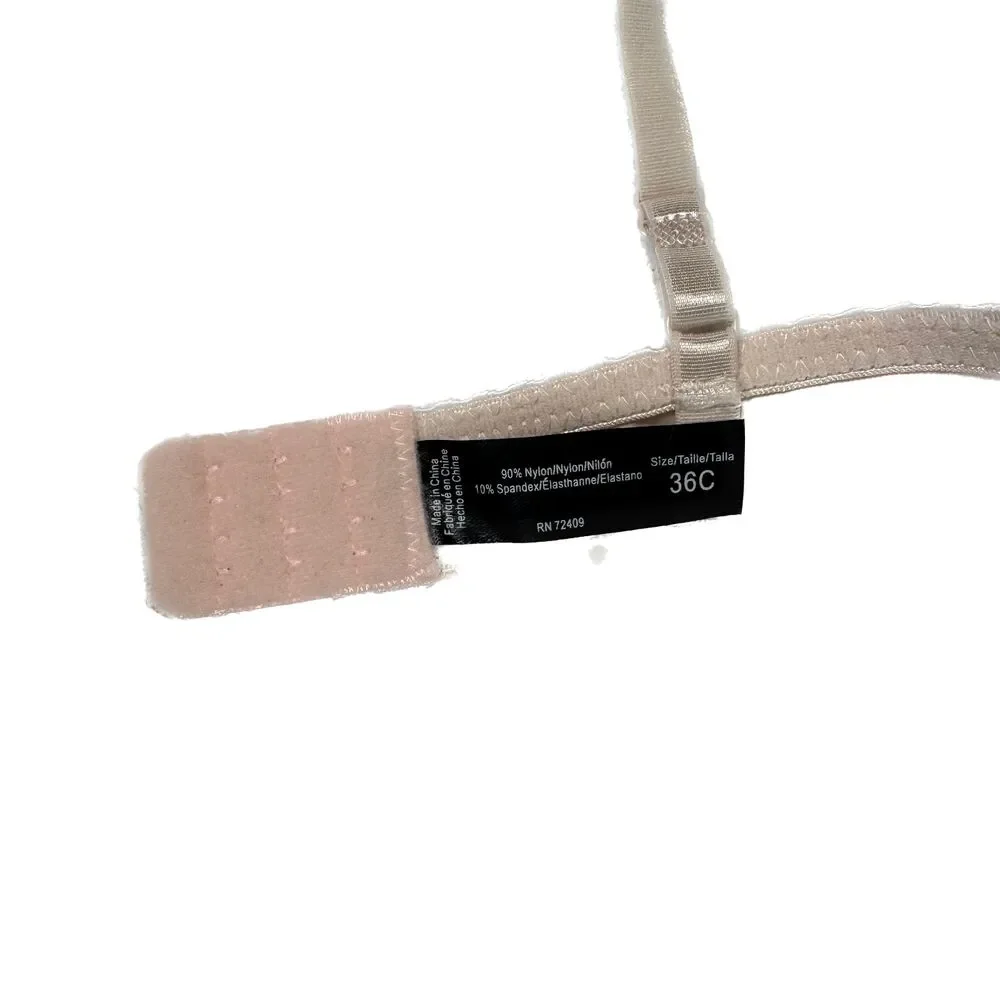 René Rofé Lingerie | Pink Lace Push Up Underwire Bra 36C K1073 - Picture 6 of 6